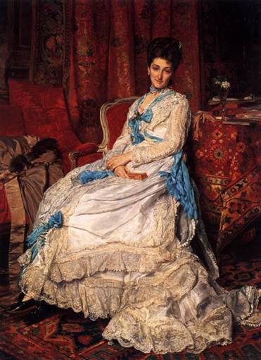 Marquesa de Manzanedo ca.  1872	by Jean-Louis-Ernest Meissonier 1815-1891 Prado Museum Madrid